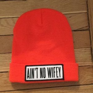 Dimepiece “Ain’t No Wifey” Orange Beanie